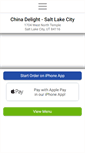 Mobile Screenshot of chinadelightsaltlakecity.com